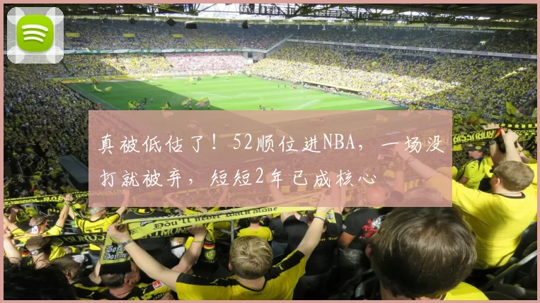 真被低估了！52顺位进NBA，一场没打就被弃，短短2年已成核心